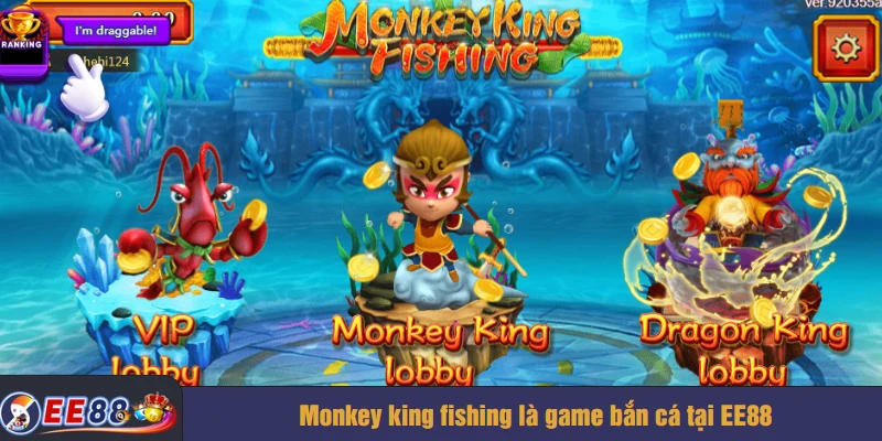 Monkey king fishing là game bắn cá tại EE88
