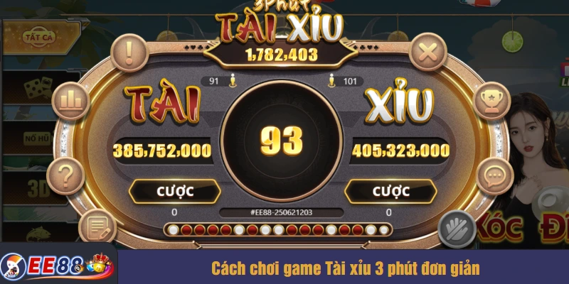 Cách chơi game Tài xỉu 3 phút đơn giản