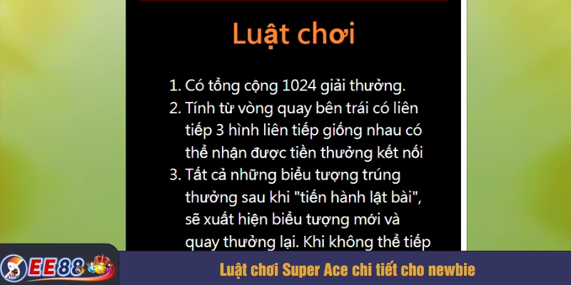 Luật chơi Super Ace chi tiết cho newbie
