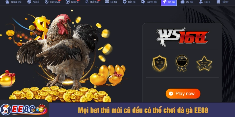 Mọi bet thủ mới cũ đều có thể chơi đá gà EE88