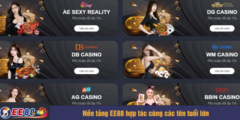 Nền tảng EE88 hợp tác cùng các tên tuổi lớn