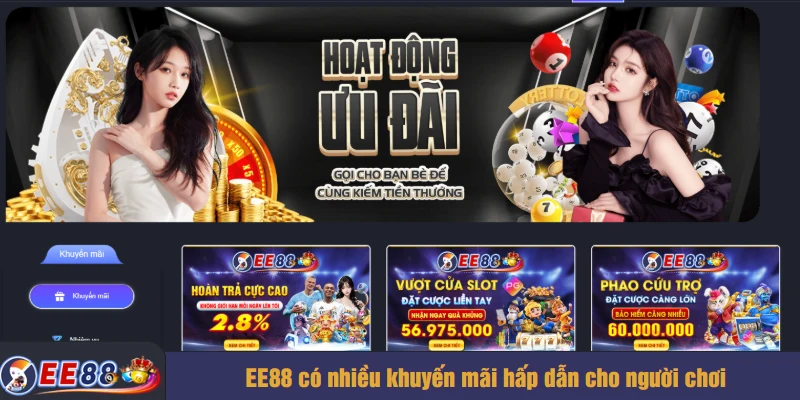 EE88 có nhiều khuyến mãi hấp dẫn cho người chơi